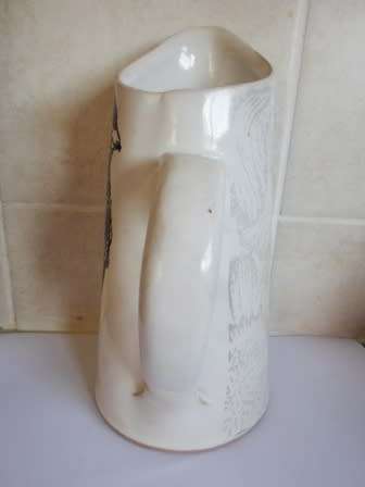 STUNNING!!! LARGE MERWYN GERS CERAMIC WATER JUG  VALUE R895 WOW!!