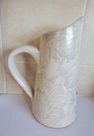 STUNNING!!! LARGE MERWYN GERS CERAMIC WATER JUG  VALUE R895 WOW!!