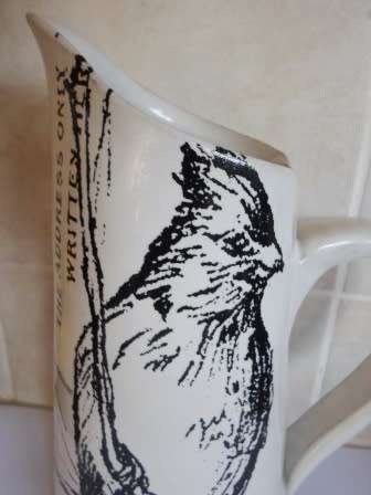 STUNNING!!! LARGE MERWYN GERS CERAMIC WATER JUG  VALUE R895 WOW!!