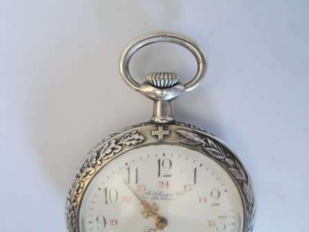 EXQUISITE!!! LARGE 1905 SWISS GERMAN 800 SILVER CASED CITY SCENE POCKET WATCH 90,1g VALUE R3500 WOW!