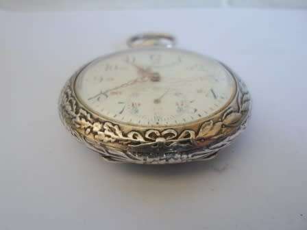 EXQUISITE!!! LARGE 1905 SWISS GERMAN 800 SILVER CASED CITY SCENE POCKET WATCH 90,1g VALUE R3500 WOW!
