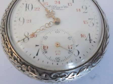 EXQUISITE!!! LARGE 1905 SWISS GERMAN 800 SILVER CASED CITY SCENE POCKET WATCH 90,1g VALUE R3500 WOW!