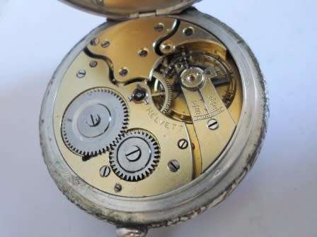 EXQUISITE!!! LARGE 1905 SWISS GERMAN 800 SILVER CASED CITY SCENE POCKET WATCH 90,1g VALUE R3500 WOW!