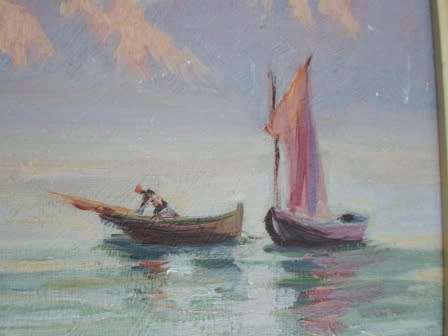AMAZING!! ANTIQUE EDWIN EDWARDS CAPE FISHERMAN OIL ON CANVAS BOARD 290 X 230mm VALUE R3500