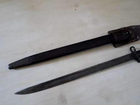 WOW!! 1907 REMINGTON S.A.P BAYONET IN AMAZING CONDITION COMPLETE PIECE WOW!!