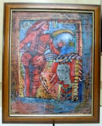 SPECTACULAR!! UNSIGNED OIL ON BOARD LOOKS REALLY GOOD!!  380 X 300mm WOW!!