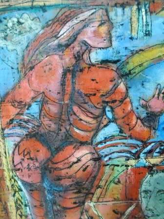 SPECTACULAR!! UNSIGNED OIL ON BOARD LOOKS REALLY GOOD!!  380 X 300mm WOW!!