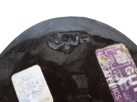 VERY RARE!! MID CENTURY GLIT LAVA VASE  CIRCA 1960's WOW!!