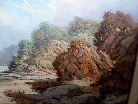 AMAZING!! HUGE JOHANN BONTHUYS BEACH SCENE OIL ON CANVAS  1200 X 770mm VALUE R9500