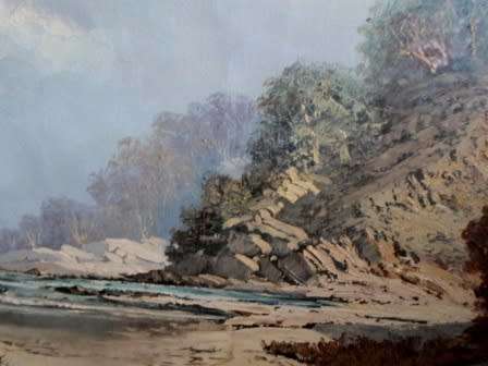 AMAZING!! HUGE JOHANN BONTHUYS BEACH SCENE OIL ON CANVAS  1200 X 770mm VALUE R9500