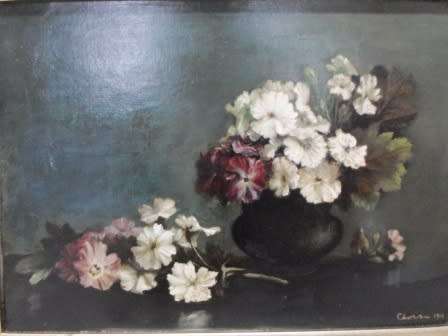 RARE!! SCOTTISH ARTIST GERHARD CHOWNE OIL ON CANVAS DATED 1911  450 X 330mm VALUE R6500