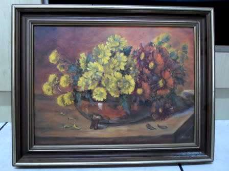 BEAUTIFUL!! STILL LIFE OIL ON CANVAS SIGNED AINO  400 X 300mm BEAUTIFUL PIECE!!