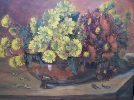 BEAUTIFUL!! STILL LIFE OIL ON CANVAS SIGNED AINO  400 X 300mm BEAUTIFUL PIECE!!