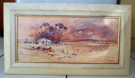 GORGEOUS! RAY POTTER MIXED MEDIA ON PAPER LAID ON BOARD  560 X 250mm VALUE R1500