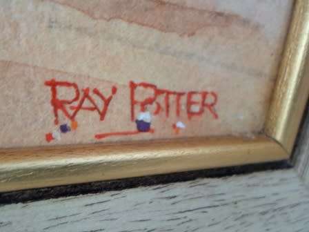 GORGEOUS! RAY POTTER MIXED MEDIA ON PAPER LAID ON BOARD  560 X 250mm VALUE R1500