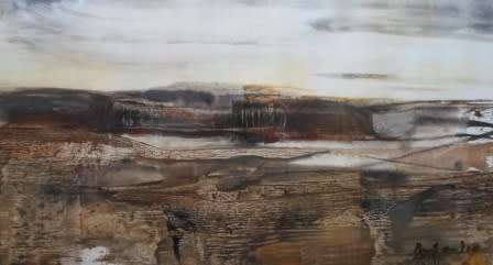 RARE!! PAUL DU TIOT OIL ON PAPER CIRCA 1960's  420 X 240mm VALUE R15000 WOW!!