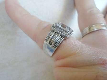 WOW!! SPECTACULAR CHETE STERLING SILVER & CZ RING  6,8g  SIZE S WOW!!