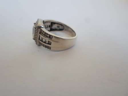 WOW!! SPECTACULAR CHETE STERLING SILVER & CZ RING  6,8g  SIZE S WOW!!