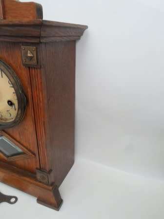 WOW!! ANTIQUE HAC OAK CASED CLOCK CIRCA 1910   100% WORKING!! VALUE R3500