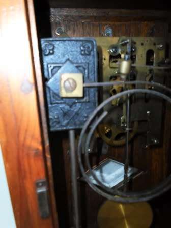 WOW!! ANTIQUE HAC OAK CASED CLOCK CIRCA 1910   100% WORKING!! VALUE R3500