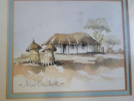 LOVELY!! 4 X PRICKETT WATERCOLOURS EACH = 125 X 105mm  WOW!!