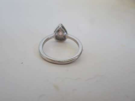 STUNNING!! STERLING SILVER OPAL & CZ RING  2,9g  SIZE N WOW!!