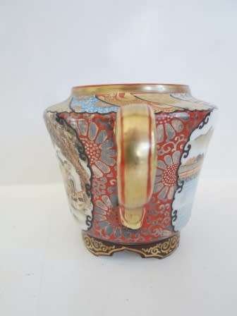 SUPER RARE!! 19TH CENTURY MINIATURE JAPANESE IMPERIAL SATSUMA TEA POT CIRCA 1890's VALUE R3950