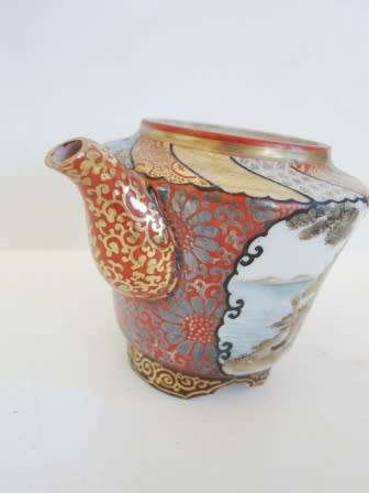 SUPER RARE!! 19TH CENTURY MINIATURE JAPANESE IMPERIAL SATSUMA TEA POT CIRCA 1890's VALUE R3950
