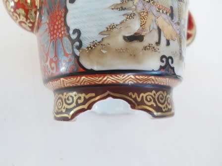 SUPER RARE!! 19TH CENTURY MINIATURE JAPANESE IMPERIAL SATSUMA TEA POT CIRCA 1890's VALUE R3950