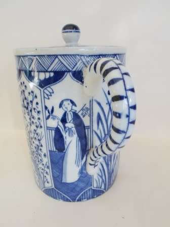 BEAUTIFUL!! CHINESE EXPORT BLUE & WHITE TEAPOT CIRCA 1930's WOW!!