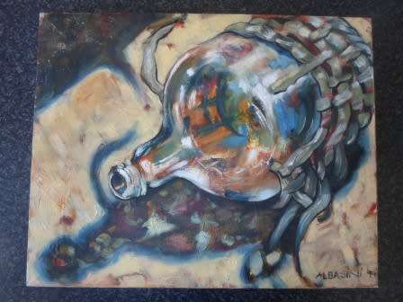 WOW!! SELMA ALBISINI OIL ON CANVAS  450 X 360mm  VALUE R1500