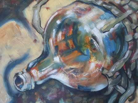 WOW!! SELMA ALBISINI OIL ON CANVAS  450 X 360mm  VALUE R1500