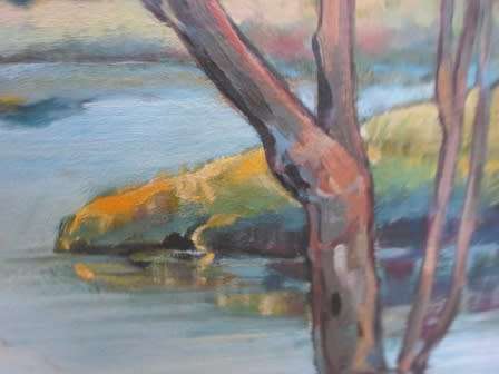 BEAUTIFUL!! ROSEMARY TREWAITHA "KARIBA PALM BAY ZIM"  740 X 500mm  WOW!!