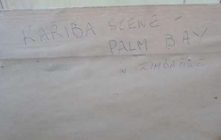 BEAUTIFUL!! ROSEMARY TREWAITHA "KARIBA PALM BAY ZIM"  740 X 500mm  WOW!!