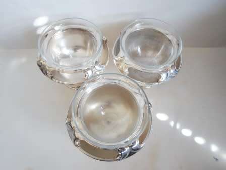 GORGEOUS SANT ANDREA ITALY SILVER PLATED SORBET ICE CUPS VALUE R1500  WOW!!