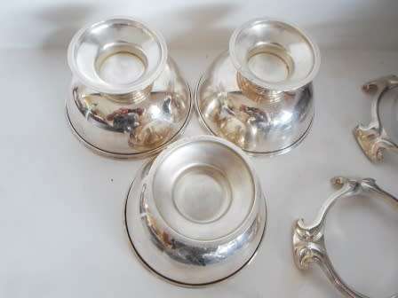 GORGEOUS SANT ANDREA ITALY SILVER PLATED SORBET ICE CUPS VALUE R1500  WOW!!