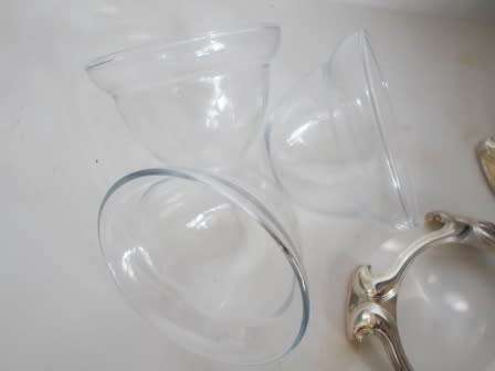 GORGEOUS SANT ANDREA ITALY SILVER PLATED SORBET ICE CUPS VALUE R1500  WOW!!