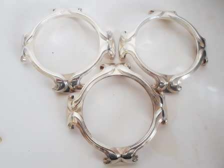 GORGEOUS SANT ANDREA ITALY SILVER PLATED SORBET ICE CUPS VALUE R1500  WOW!!