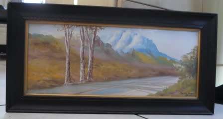 LOVELY!! H. ANDERSON PAINTING "YONKERS HOEK"   500 X 220mm  WOW!!