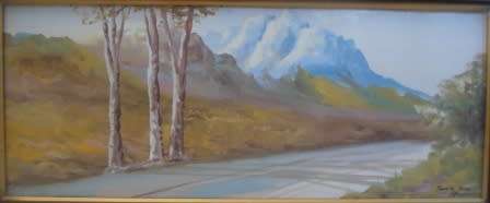 LOVELY!! H. ANDERSON PAINTING "YONKERS HOEK"   500 X 220mm  WOW!!
