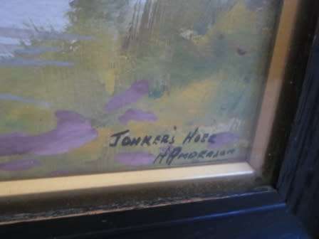 LOVELY!! H. ANDERSON PAINTING "YONKERS HOEK"   500 X 220mm  WOW!!