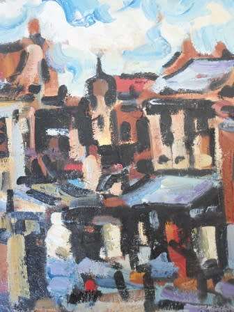 STUNNING!! TAURAI MUZAMBI OIL ON CANVAS   500 X 450mm VALUE R2500 WOW!!