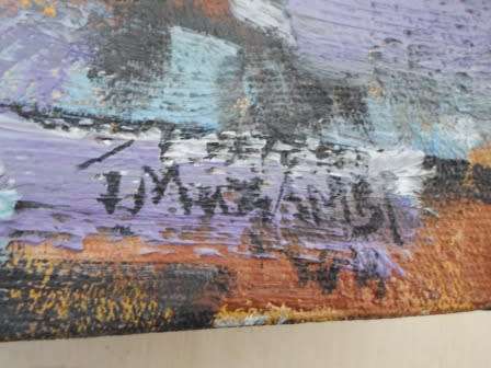 STUNNING!! TAURAI MUZAMBI OIL ON CANVAS   500 X 450mm VALUE R2500 WOW!!