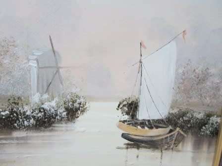 RARE!! LARGE ROBERT BAILLIE OIL ON CANVAS  910 X 620mm  VALUE R7500