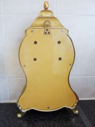 STUNNING!! VINTAGE SWISS ELUXA HAND PAINTED MANTLE CLOCK 100% WORKING WOW!!