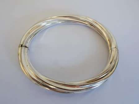 MAGNIFICENT!! CHUNKY STERLING SILVER CLIP BANGLE 25,3g  WOW!!