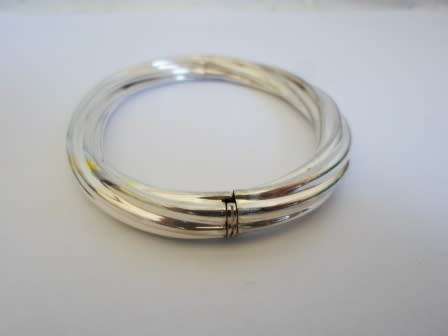 MAGNIFICENT!! CHUNKY STERLING SILVER CLIP BANGLE 25,3g  WOW!!
