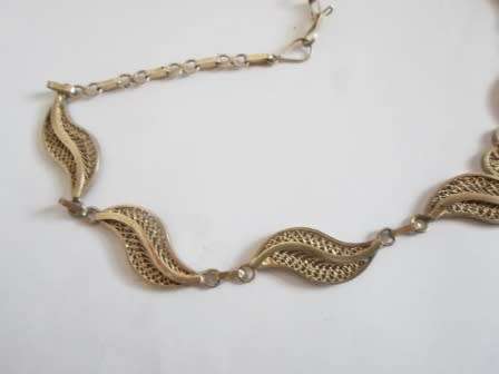 WOW!! VINTAGE STERLING SILVER FILIGREE NECKLACE  23,6g WOW!!