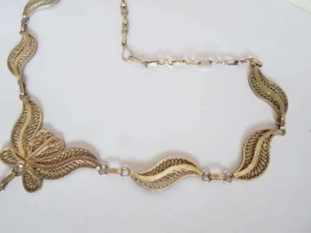 WOW!! VINTAGE STERLING SILVER FILIGREE NECKLACE  23,6g WOW!!