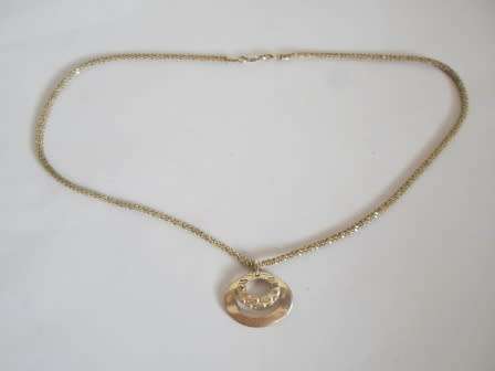 WOW!! STERLING SILVER PENDANT BY FOSSIL WITH CHAIN AMAZING DESIGN  13,5g WOW!!